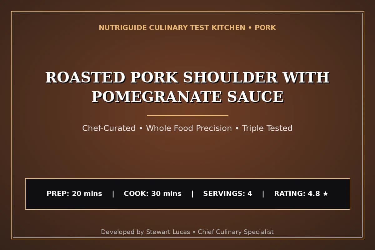 Roasted Pork Shoulder With Pomegranate Sauce