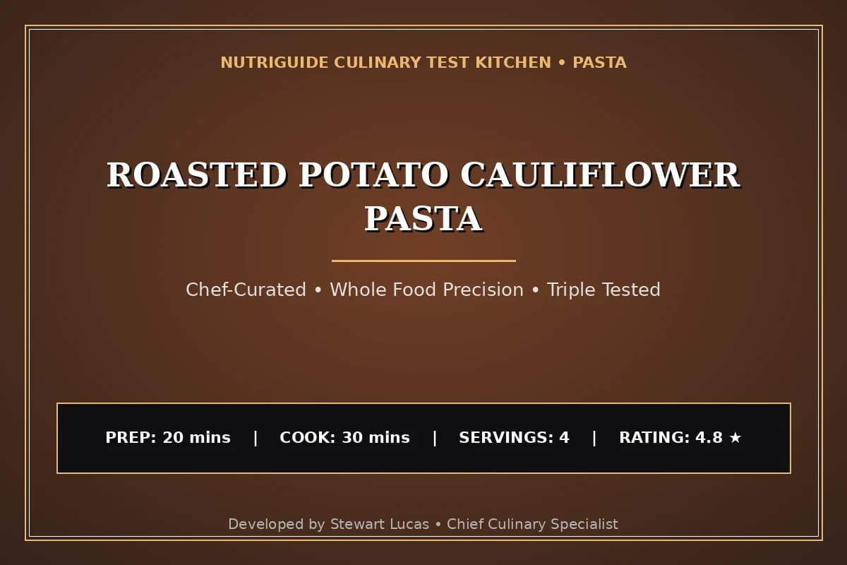 Roasted Potato Cauliflower Pasta