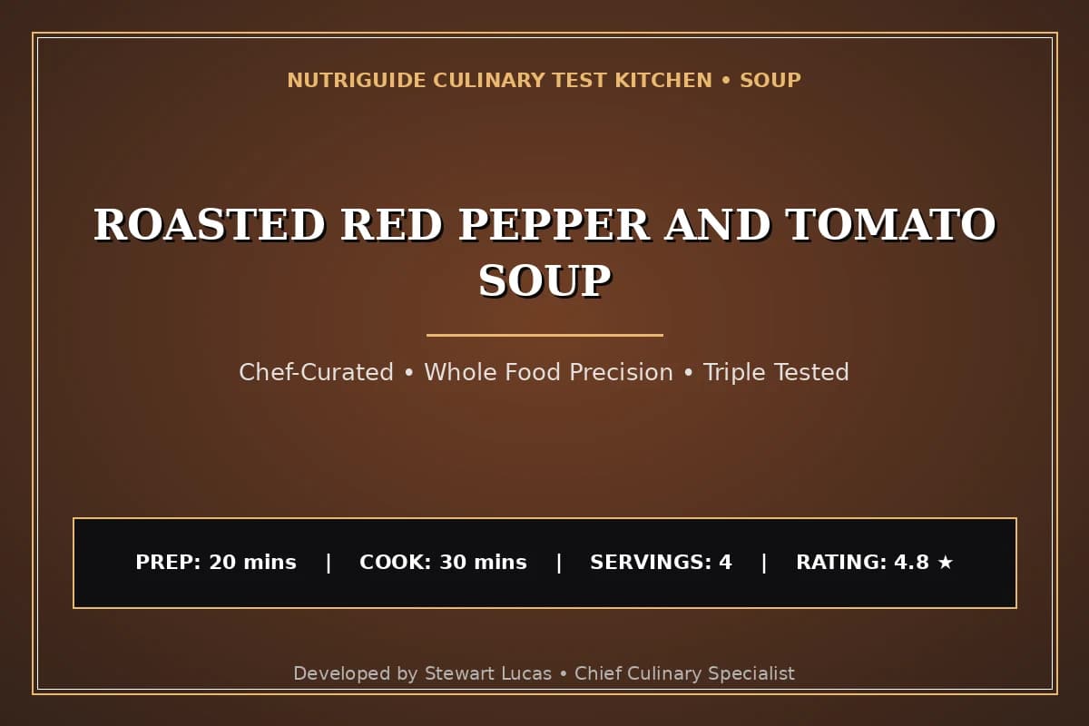 Roasted Red Pepper And Tomato Soup