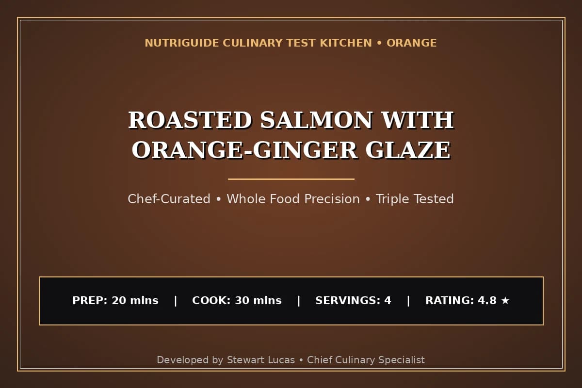 Roasted Salmon With Orange-Ginger Glaze
