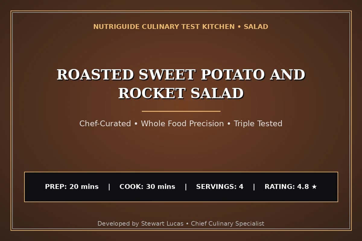 Roasted Sweet Potato And Rocket Salad
