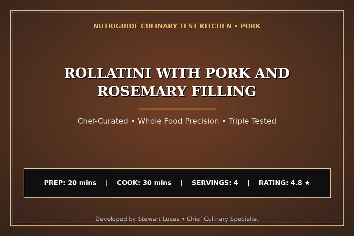 Rollatini With Pork And Rosemary Filling