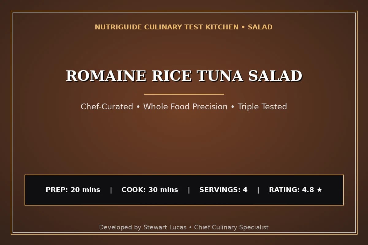 Romaine Rice Tuna Salad
