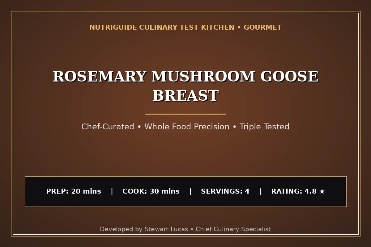 Rosemary Mushroom Goose Breast