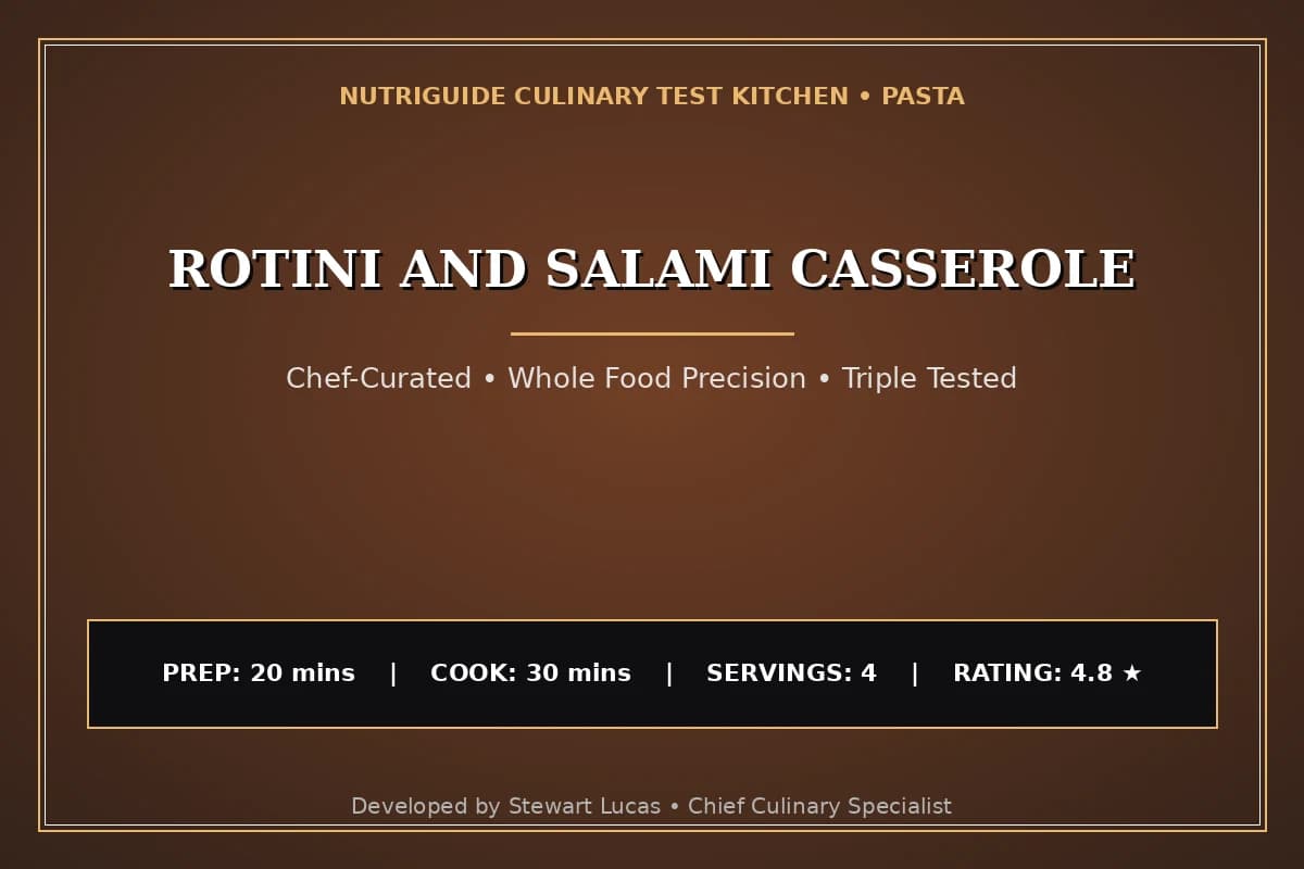 Rotini And Salami Casserole