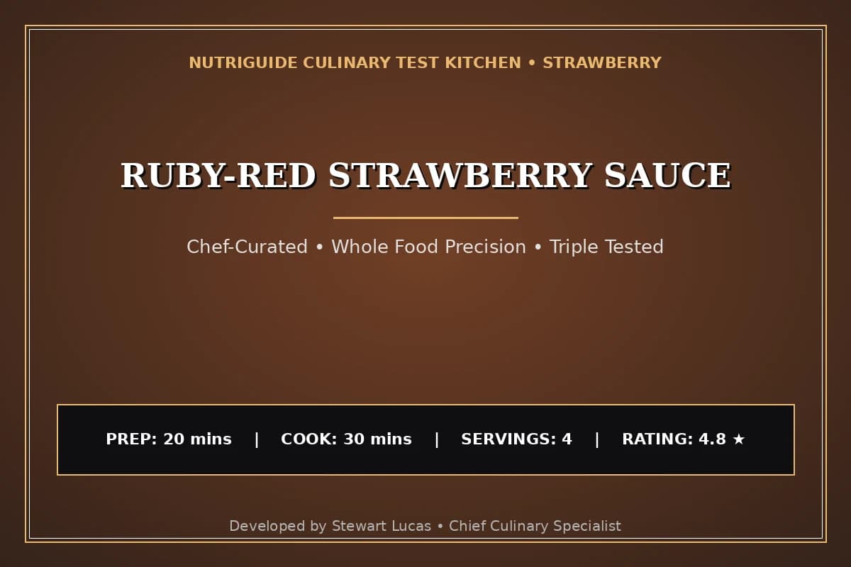 Ruby-Red Strawberry Sauce