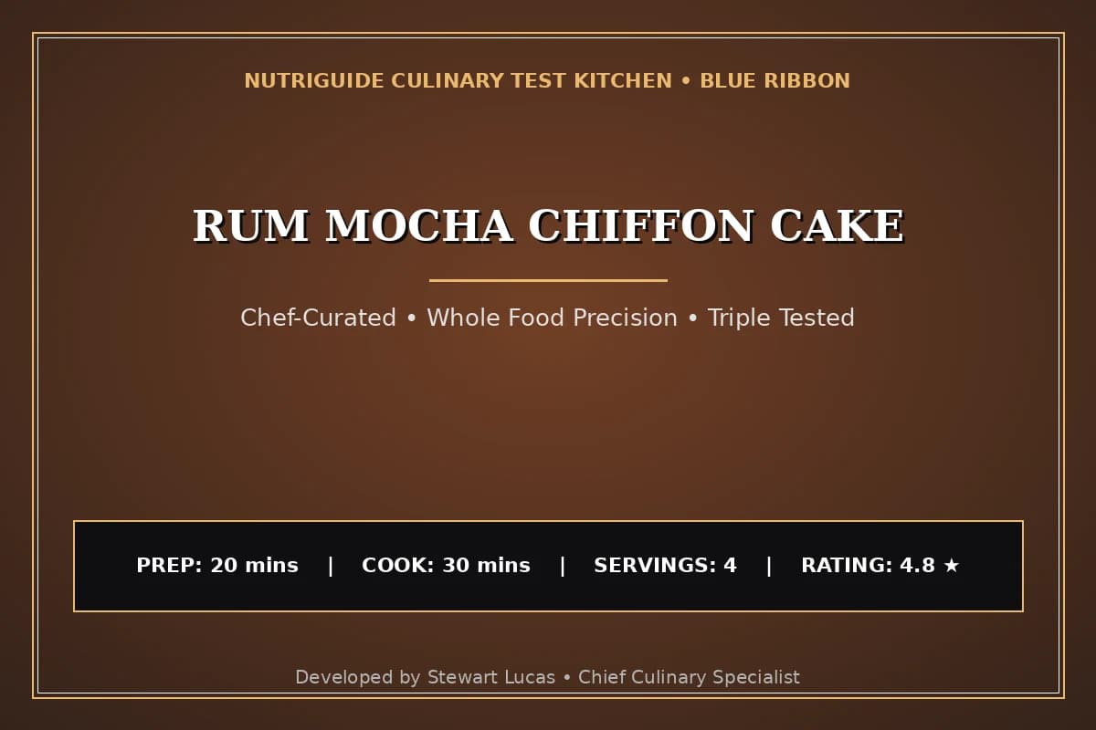 Rum Mocha Chiffon Cake