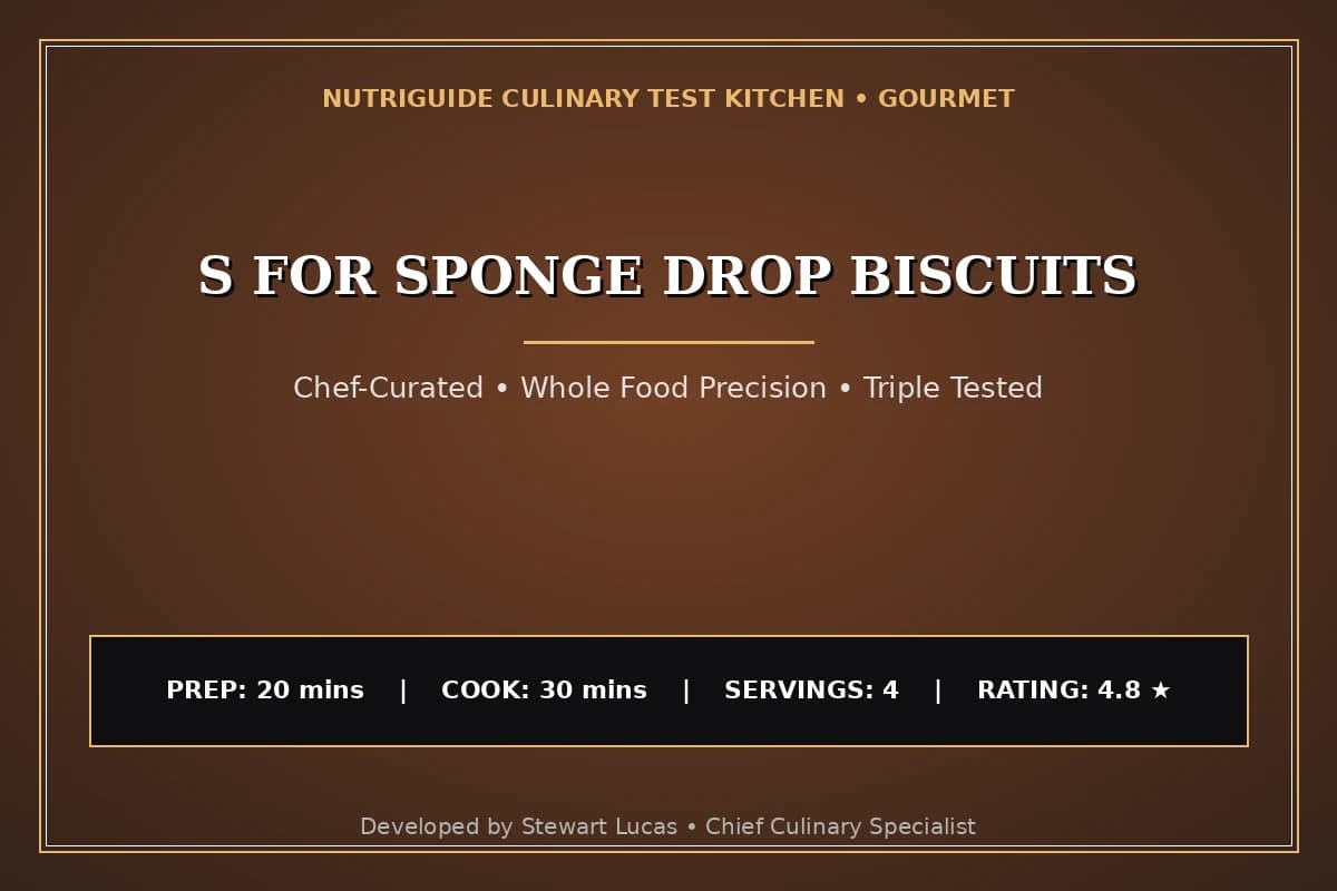 S For Sponge Drop Biscuits