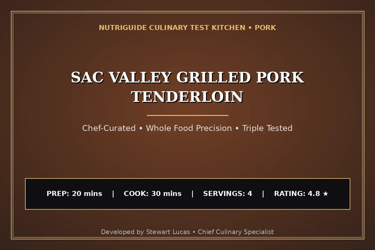 Sac Valley Grilled Pork Tenderloin