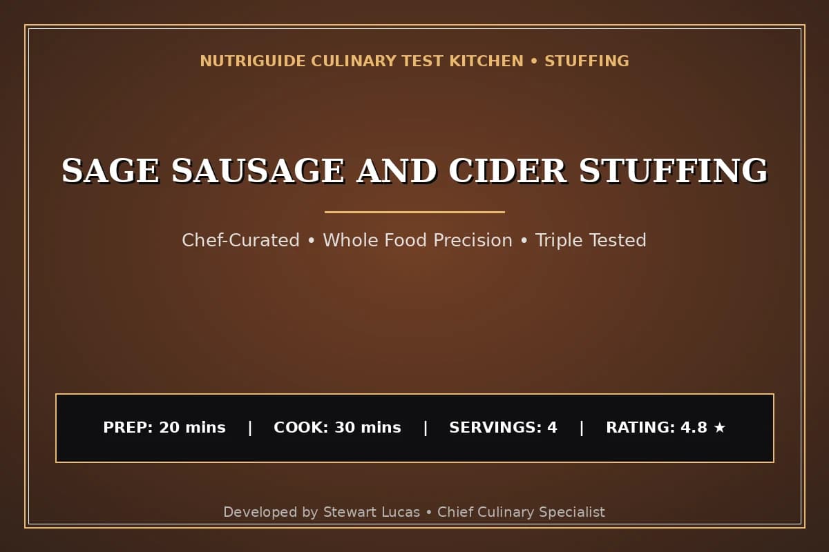 Sage Sausage And Cider Stuffing