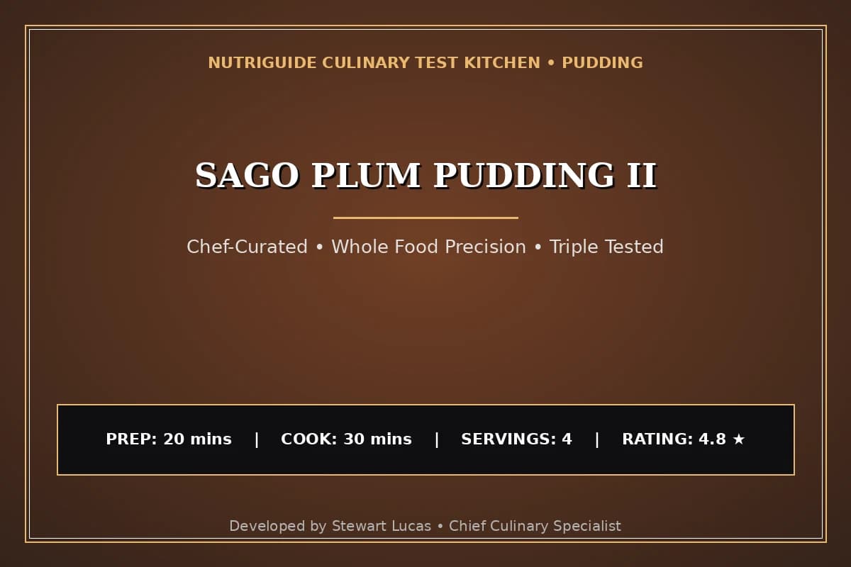 Sago Plum Pudding Ii