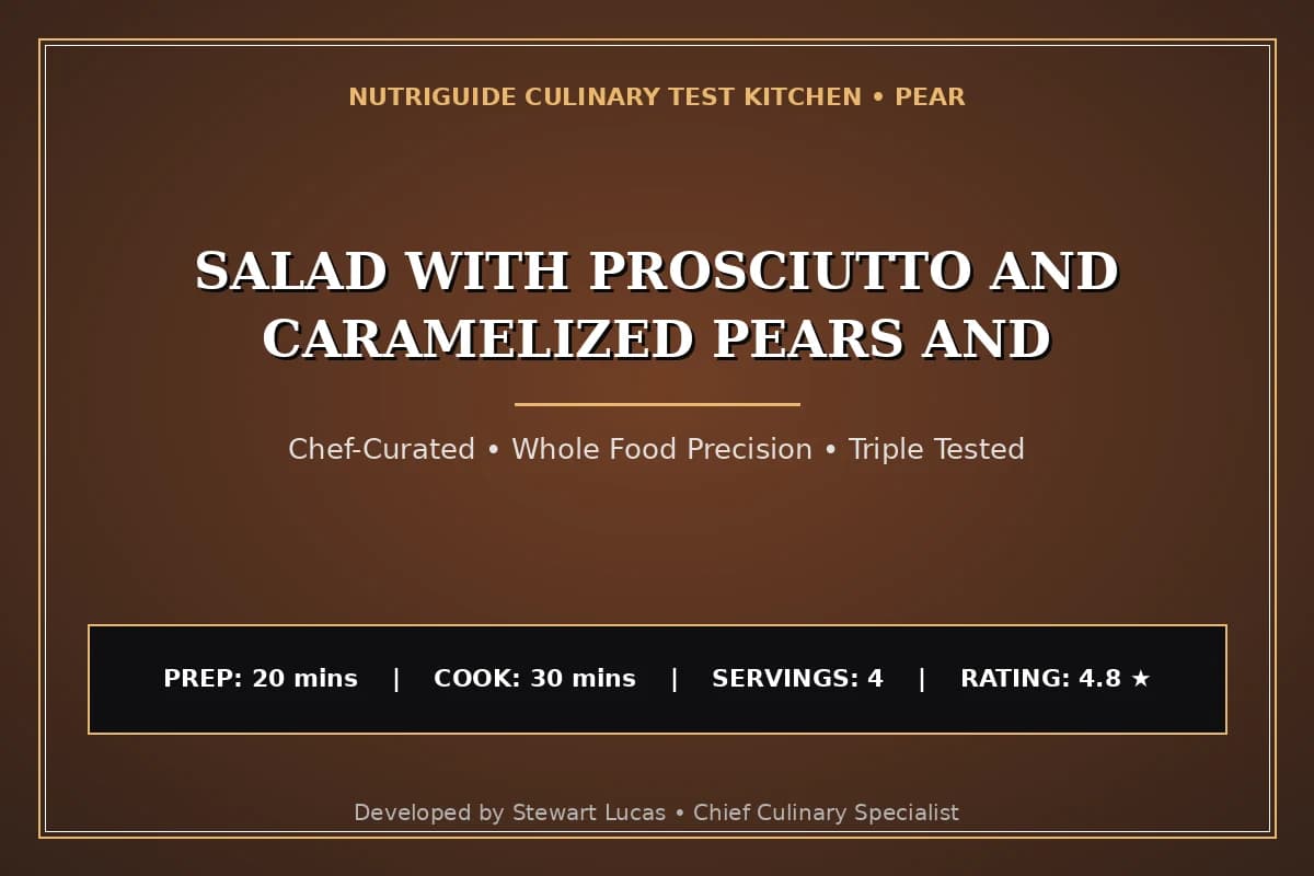 Salad With Prosciutto And Caramelized Pears And