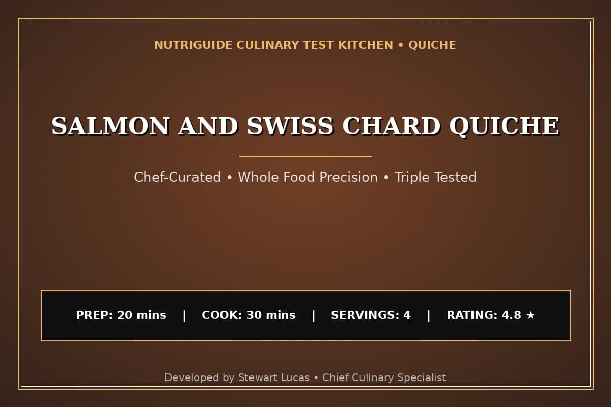 Salmon And Swiss Chard Quiche