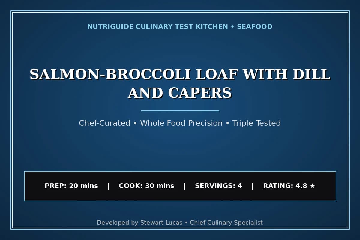 Salmon-Broccoli Loaf With Dill And Capers
