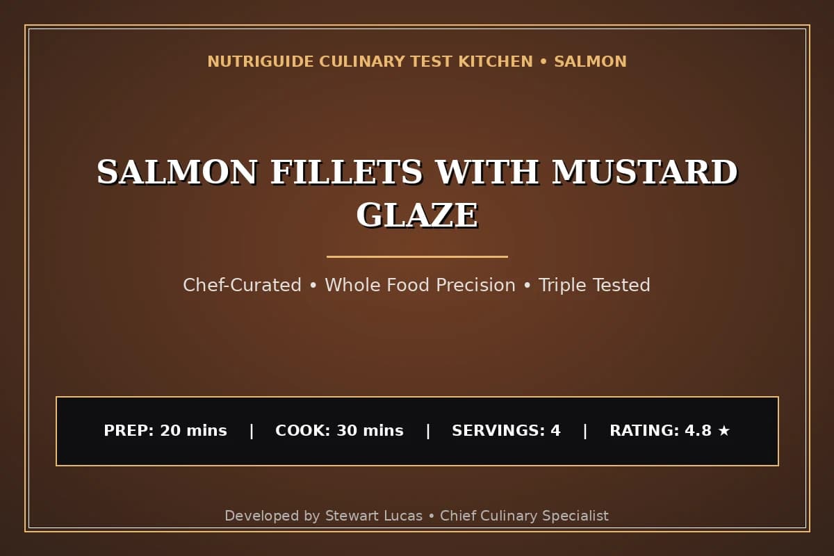 Salmon Fillets With Mustard Glaze