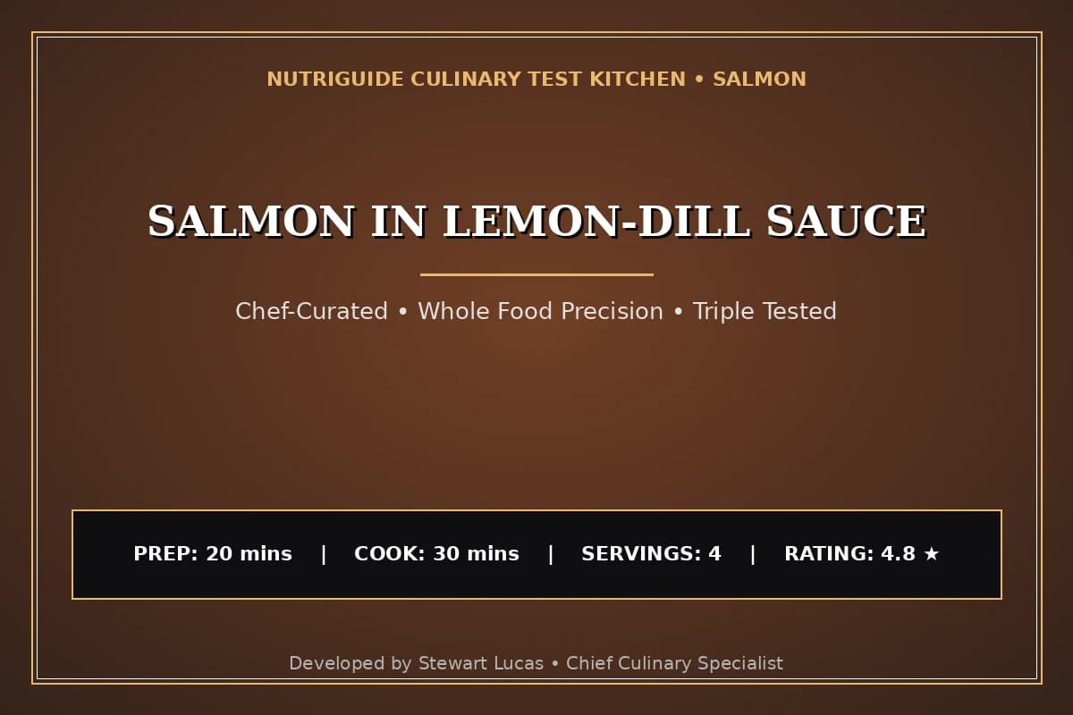 Salmon In Lemon-Dill Sauce