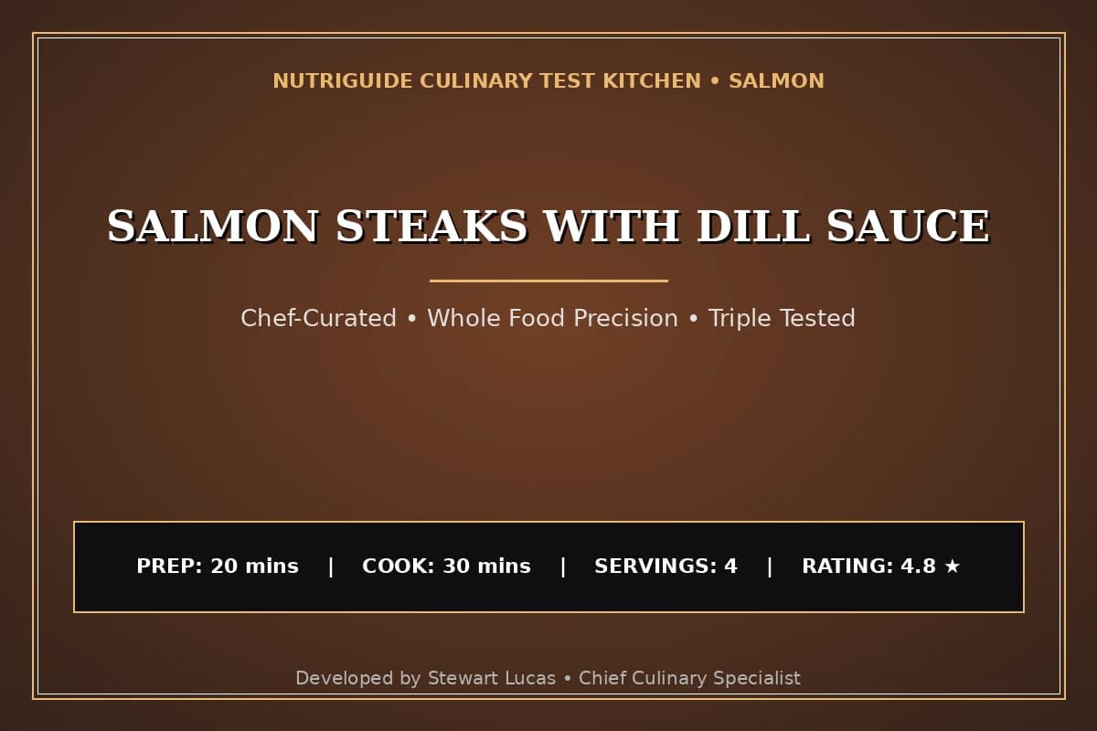 Salmon Steaks With Dill Sauce