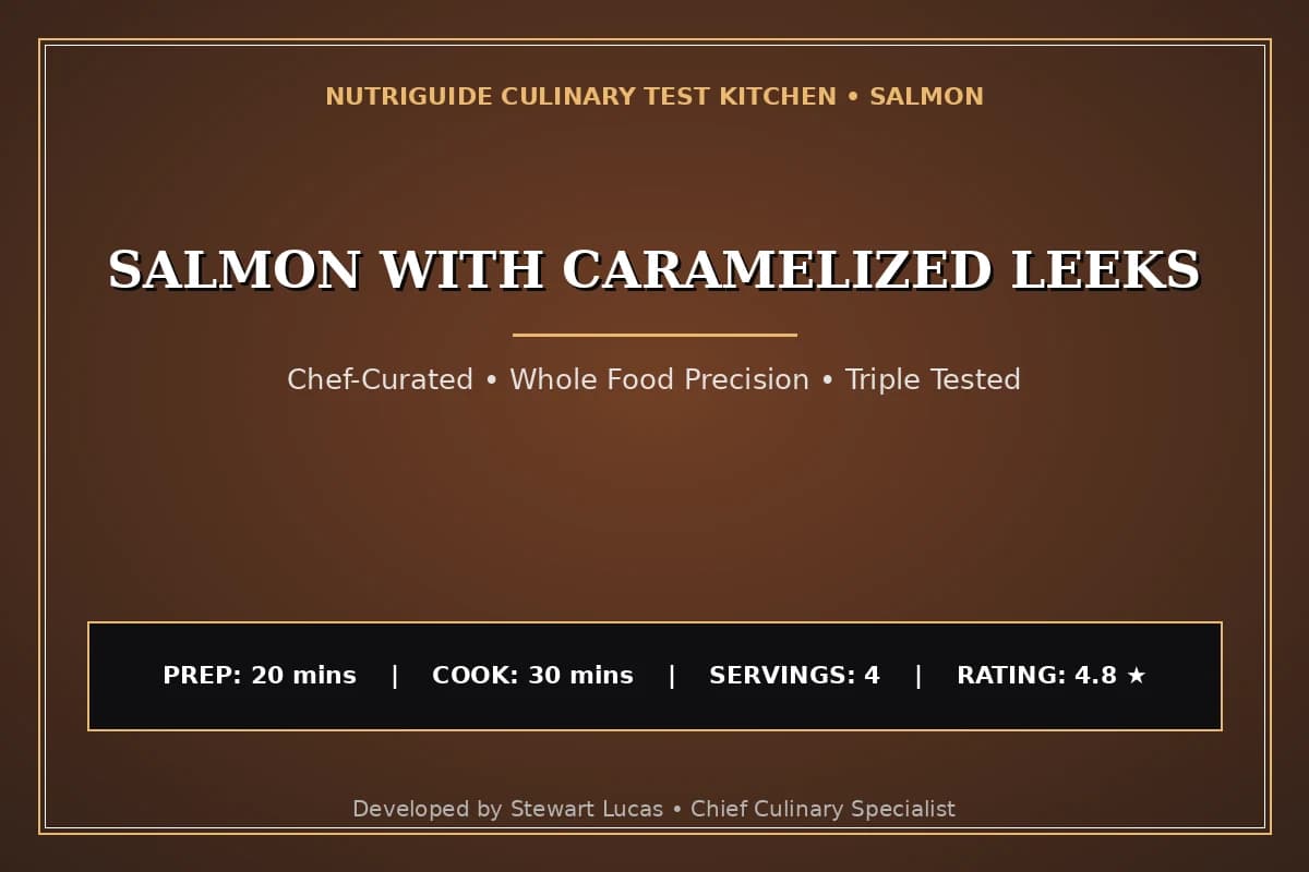 Salmon With Caramelized Leeks