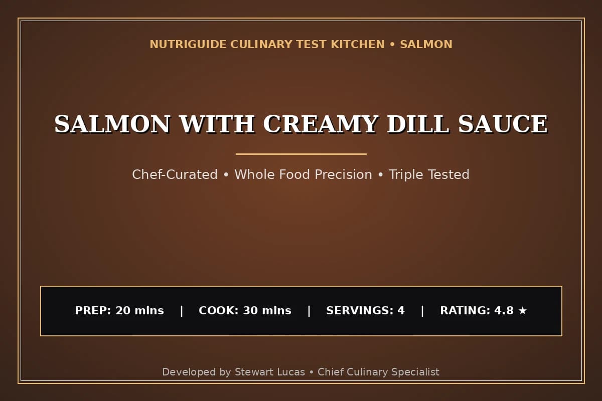 Salmon With Creamy Dill Sauce