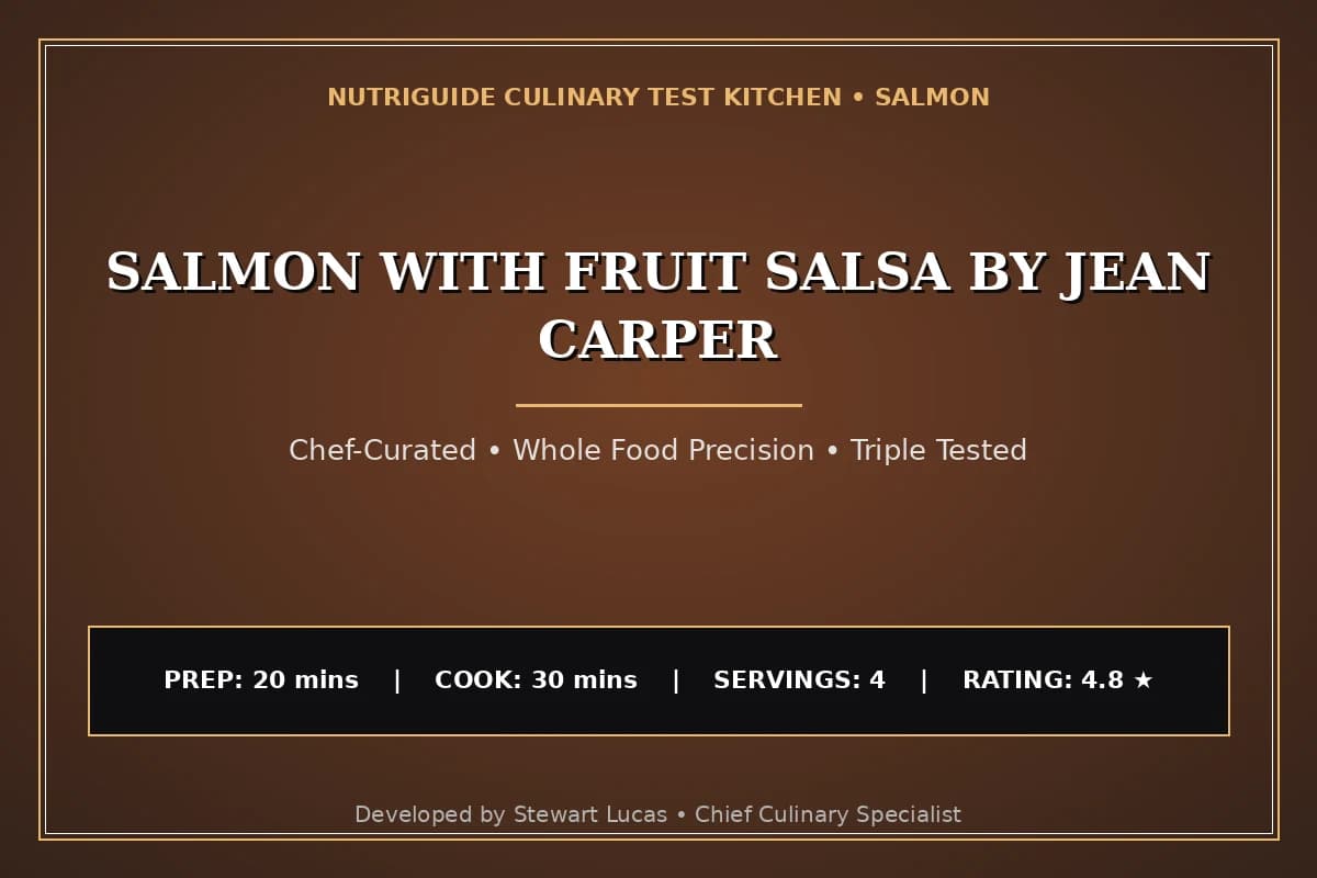 Salmon With Fruit Salsa By Jean Carper