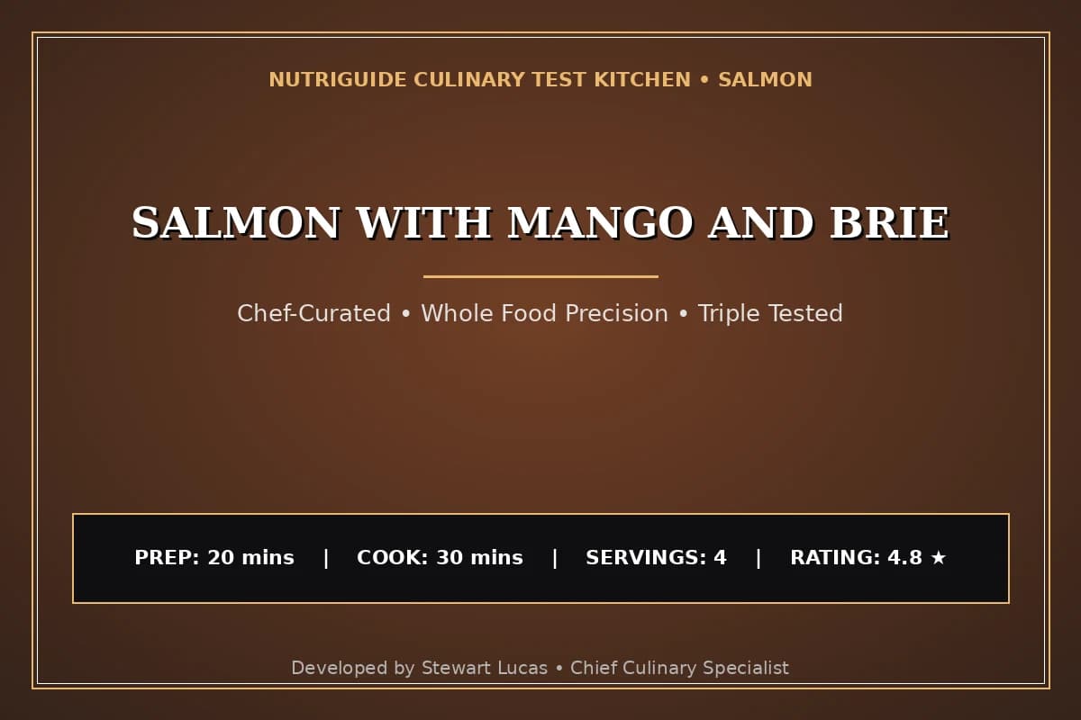Salmon With Mango And Brie