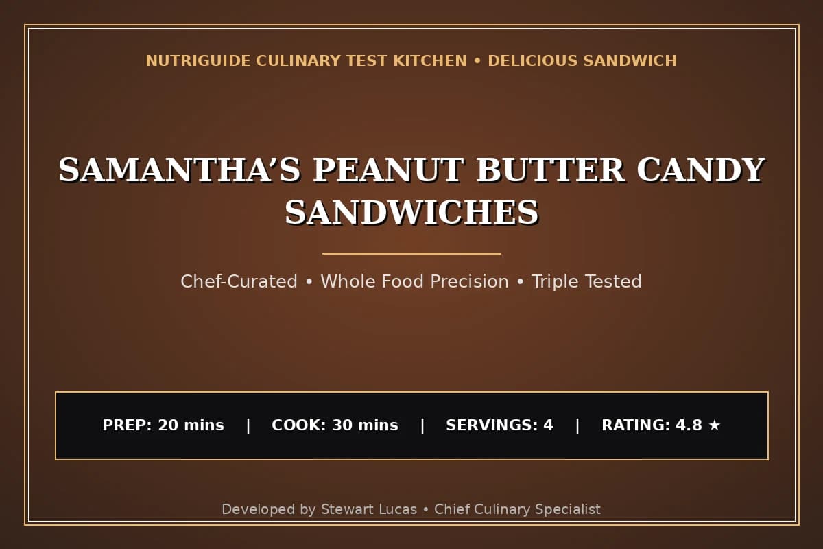 Samantha’S Peanut Butter Candy Sandwiches