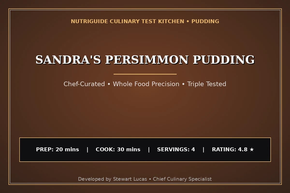 Sandra'S Persimmon Pudding