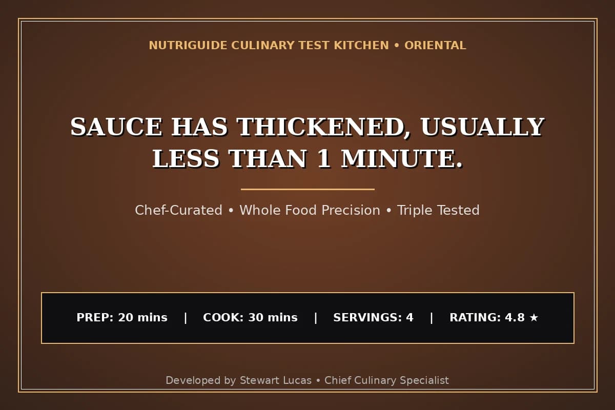 Sauce Has Thickened, Usually Less Than 1 Minute.
