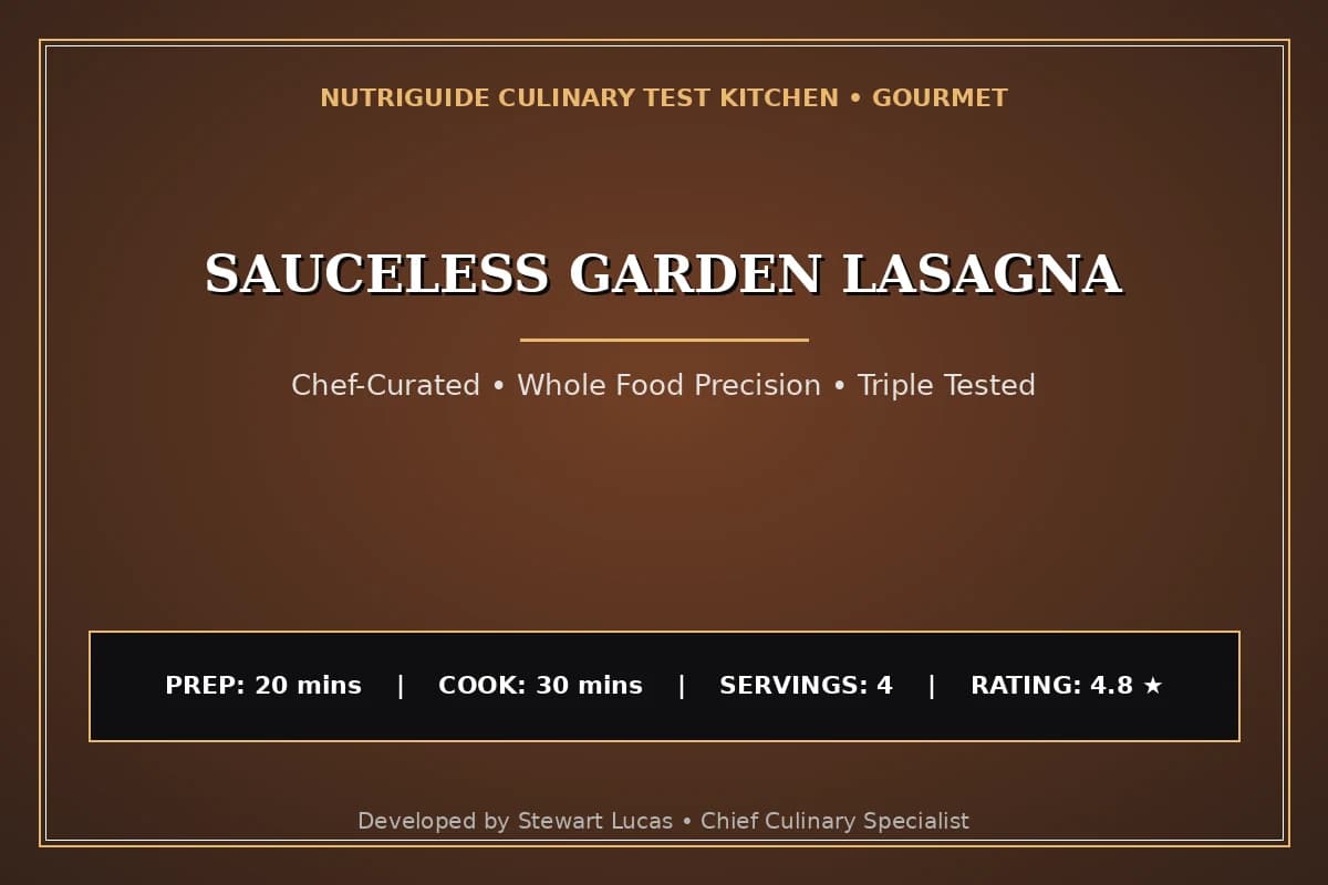 Sauceless Garden Lasagna