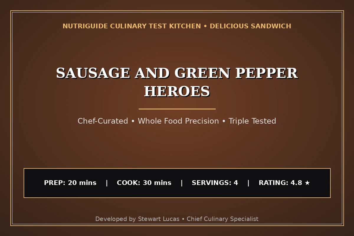 Sausage And Green Pepper Heroes