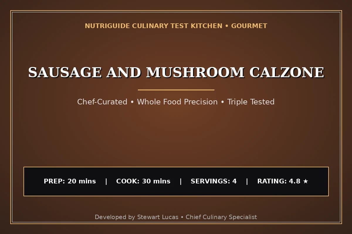 Sausage And Mushroom Calzone