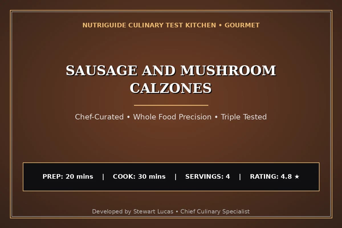 Sausage And Mushroom Calzones
