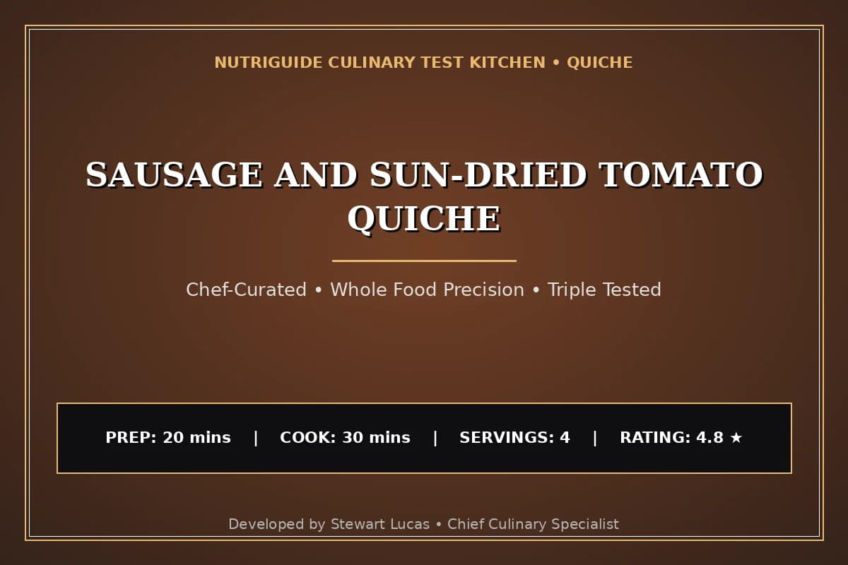 Sausage And Sun-Dried Tomato Quiche