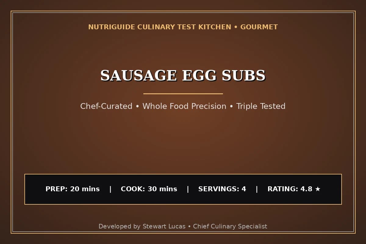 Sausage Egg Subs