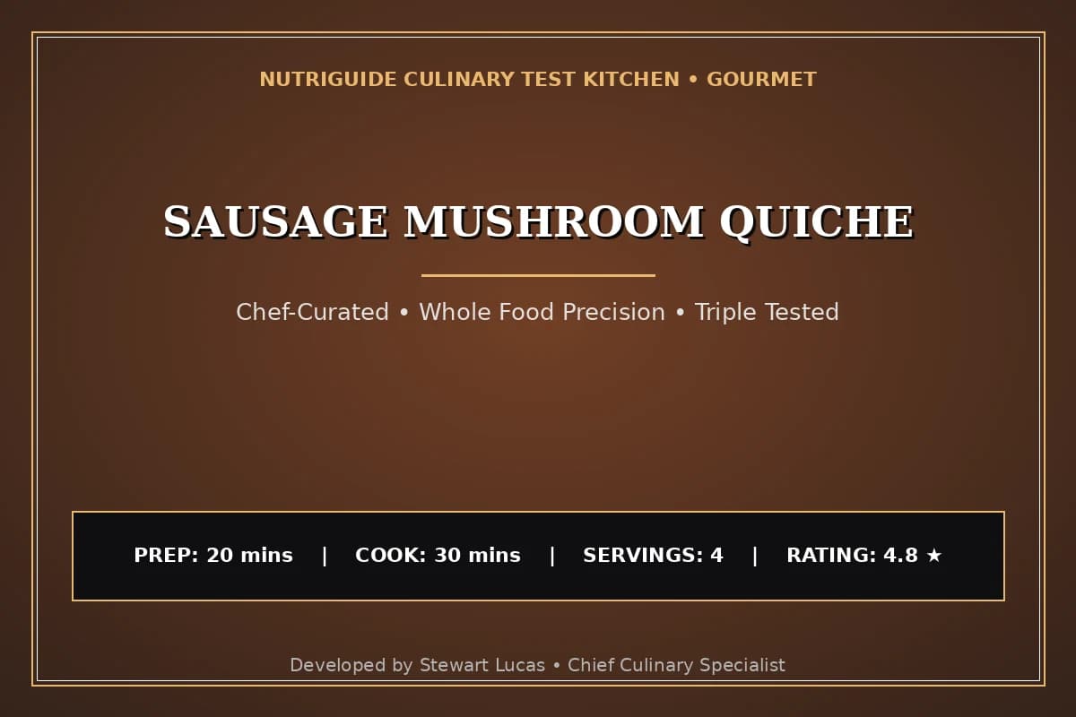 Sausage Mushroom Quiche