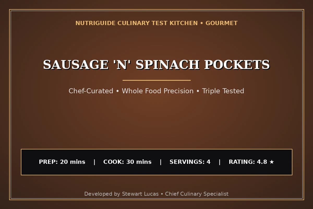 Sausage 'N' Spinach Pockets
