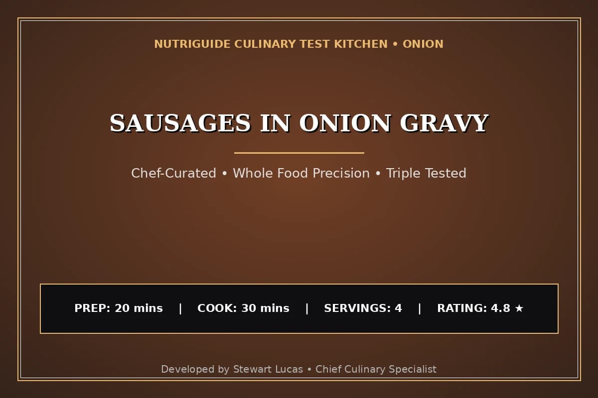 Sausages In Onion Gravy