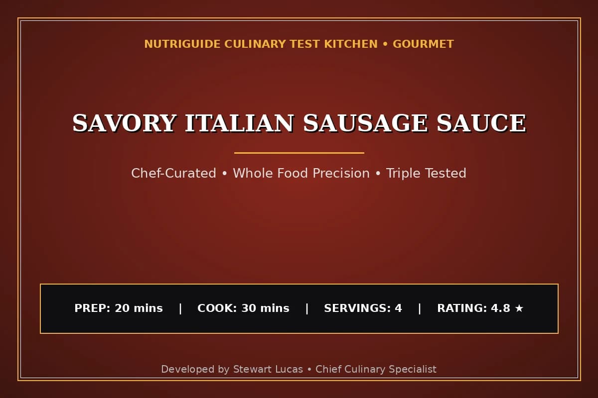 Savory Italian Sausage Sauce