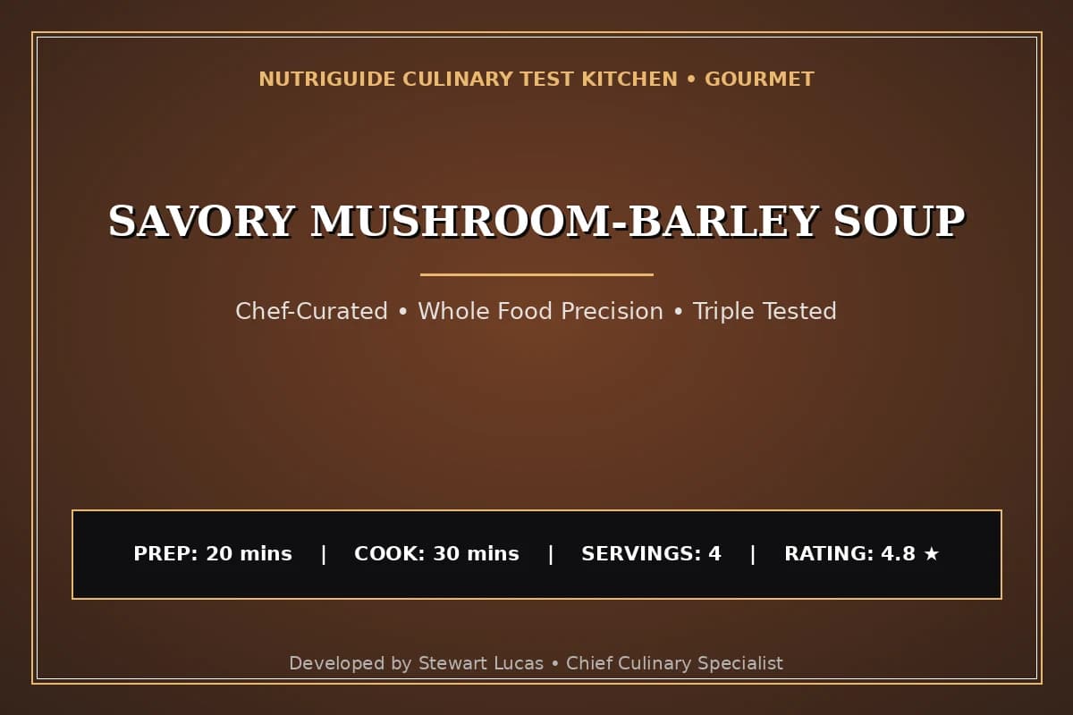 Savory Mushroom-Barley Soup