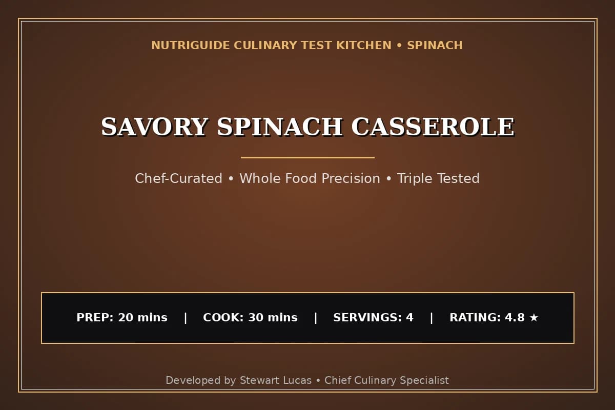 Savory Spinach Casserole