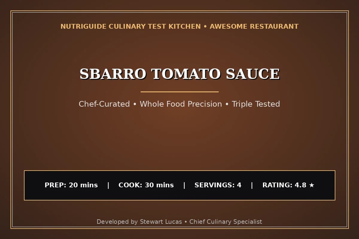 Sbarro Tomato Sauce