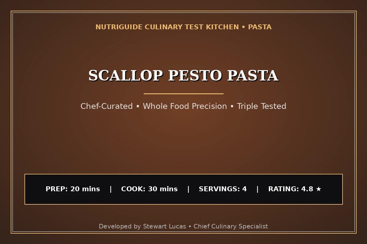 Scallop Pesto Pasta