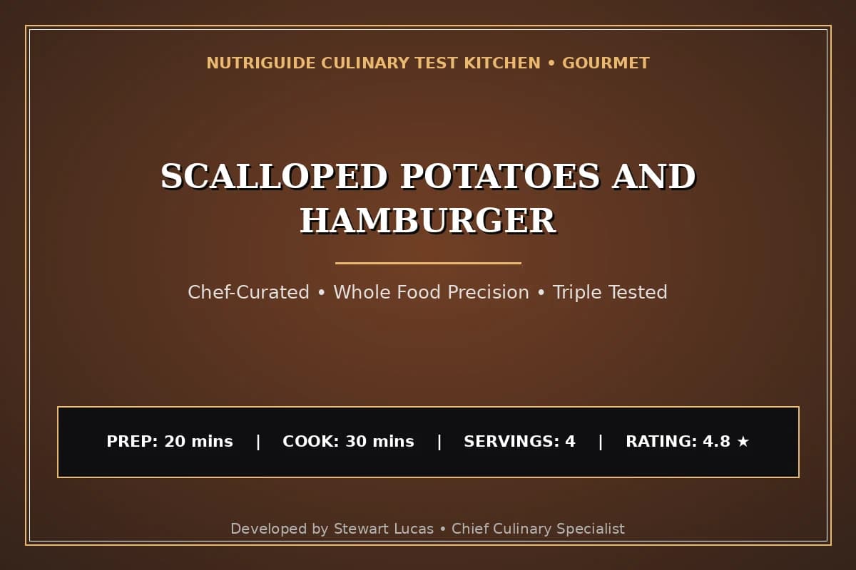 Scalloped Potatoes And Hamburger
