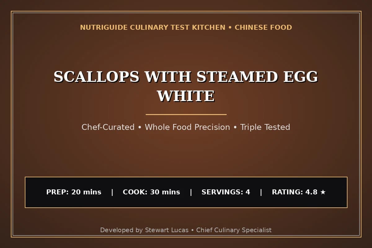 Scallops With Steamed Egg White