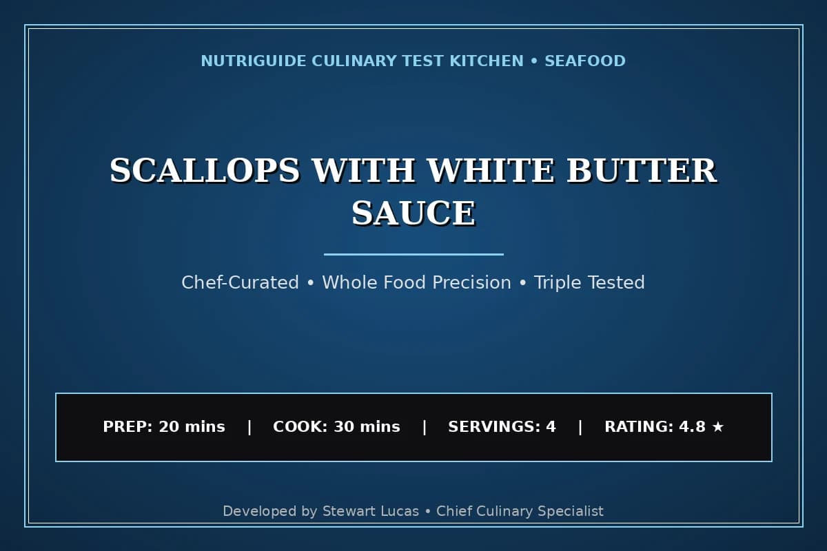 Scallops With White Butter Sauce