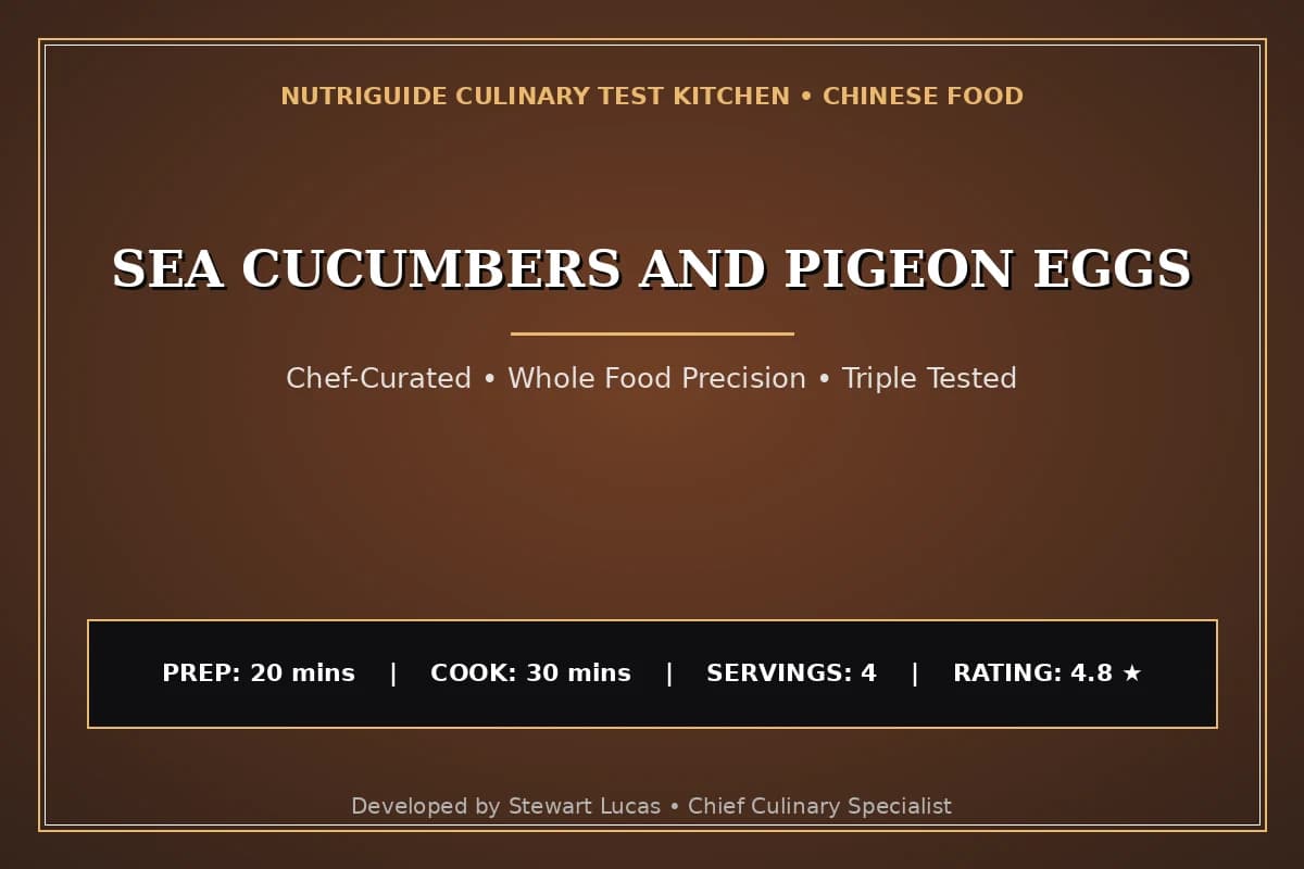 Sea Cucumbers And Pigeon Eggs