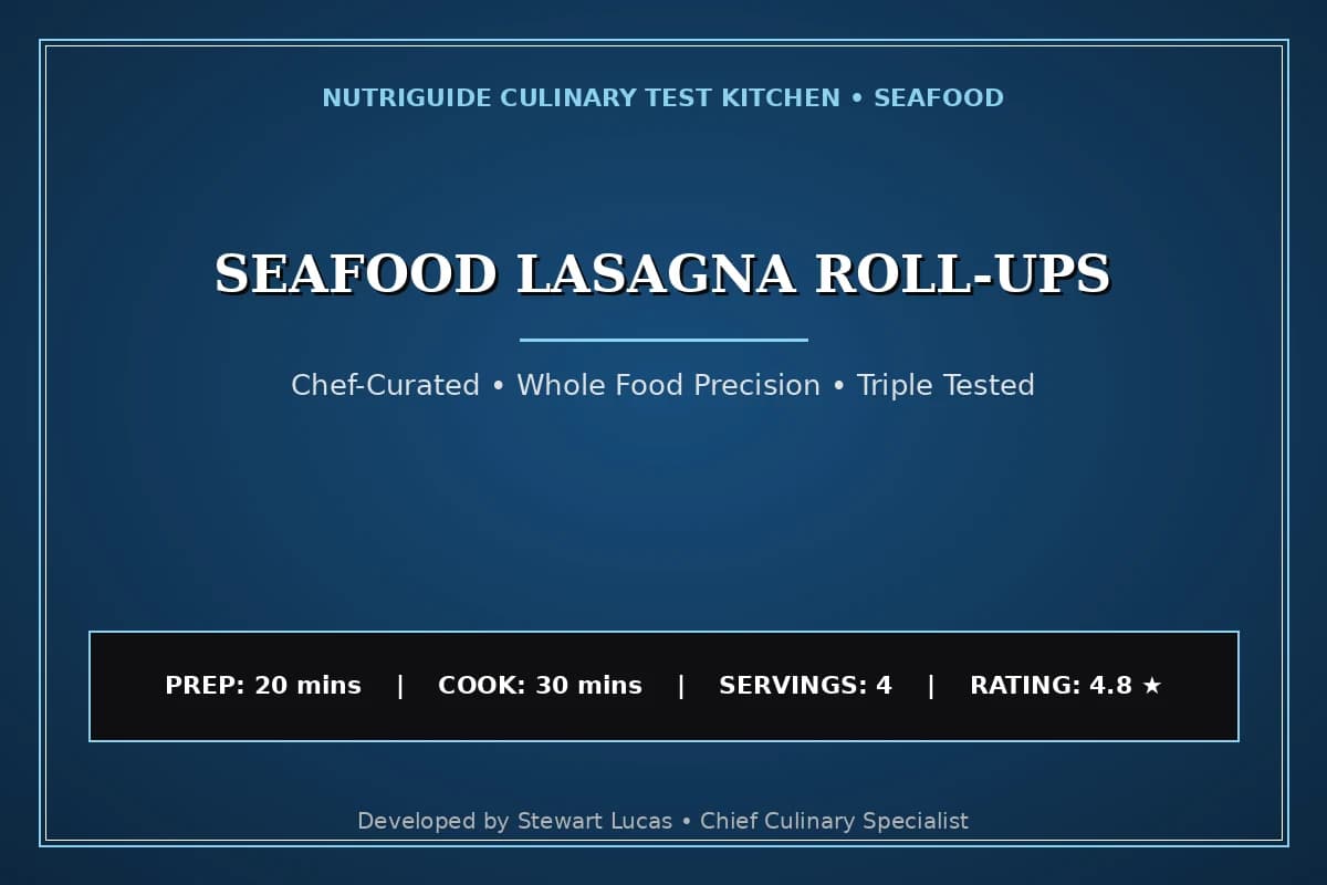 Seafood Lasagna Roll-Ups