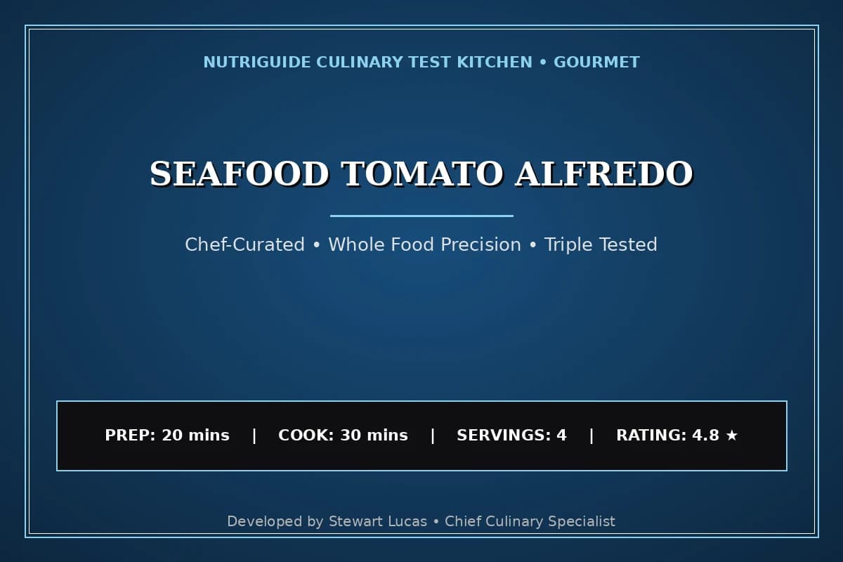 Seafood Tomato Alfredo