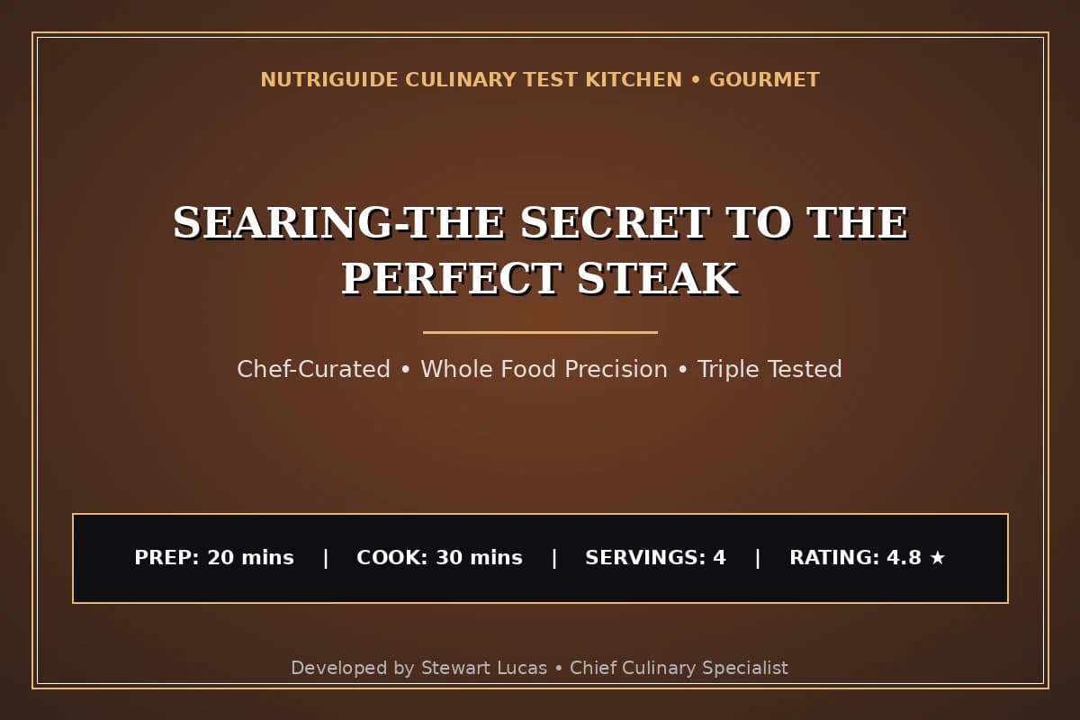 Searing-The Secret To The Perfect Steak