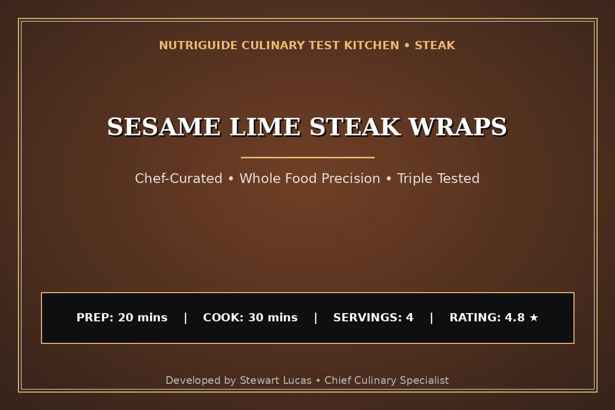 Sesame Lime Steak Wraps